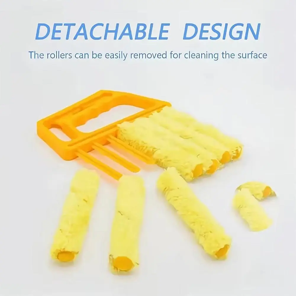 7-Fingers Removable & Washable Microfiber Window Blind Cleaner Duster, Crevice Cleaning Brush for Venetian Blinds, Air Vents, 2026 New Indoor Home Cleaning Tool, Home Indoor Cleaning