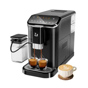 Professional 20 Bar Fully Automatic Coffee Maker | Touchscreen Adjustable Grinder Automatic Milk Frother for Home & Office