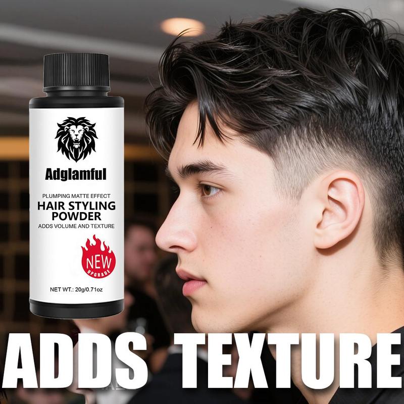 Adglamful Hair Styling Powder – Volumizing Root Booster, Hair Texture Powder & Texturizing Powder for Men & Women, Matte Finish, Oil Control, Lightweight, No Residue, Travel-Friendly Haircare,20g