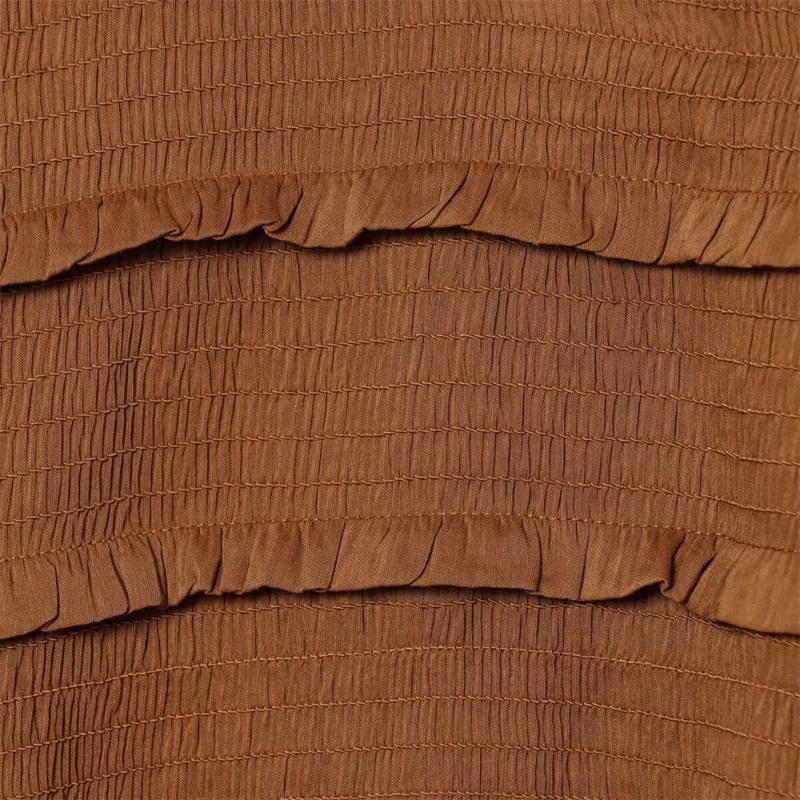 Aria Muse 2026 new women's fashion commuting style slim fit version with ruffle collar long sleeved shirt and pleated top