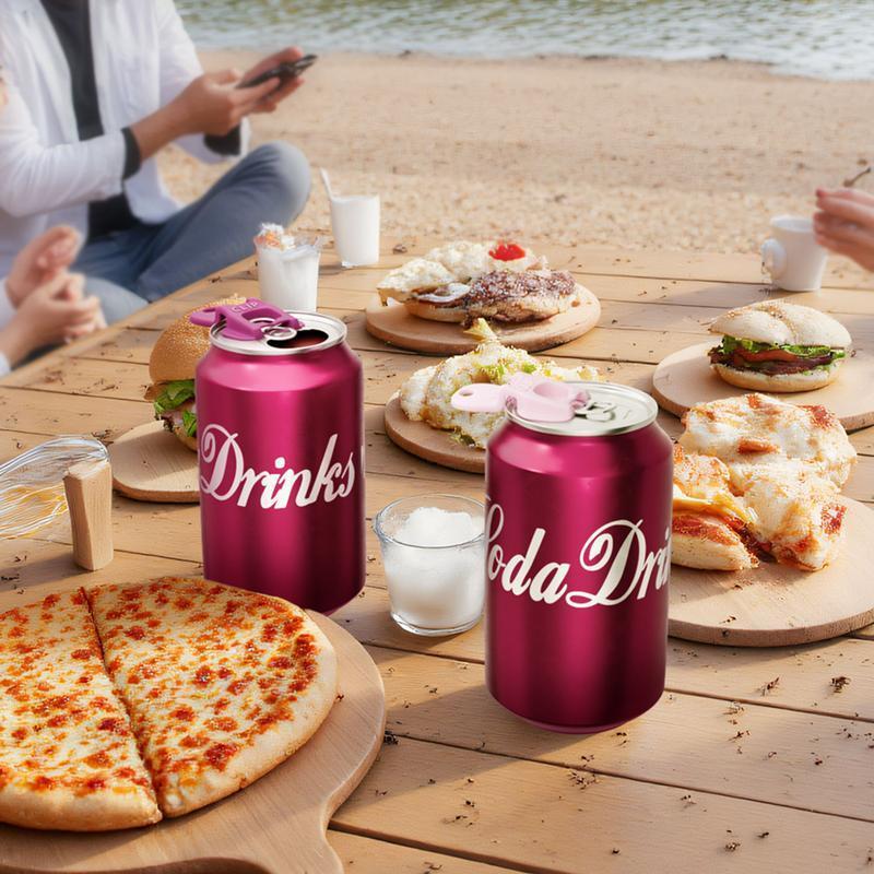 Complete Cover Easy Tab Opener New and Improved 6PK Beverage Barricade 2.0. Applicable to 202 Can, Colorful Drink Can Protector Cap for Soda, Beer, Coke Shields From Bugs, Bees, Dust at the Party, BBQ, Beach