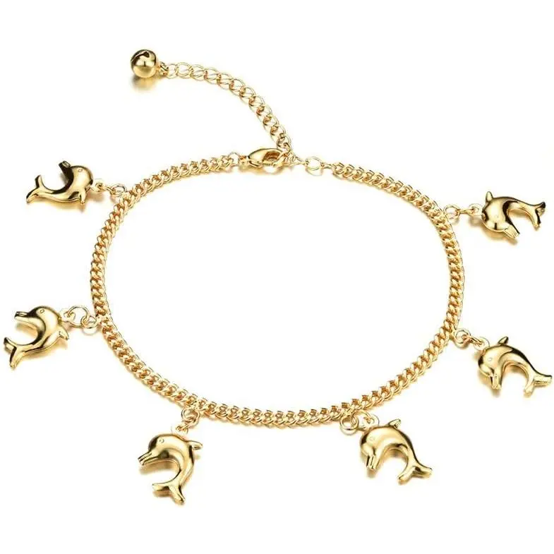 Heart Ankle Bracelet For Women  Adjustable Beach Chain Anklet Foot