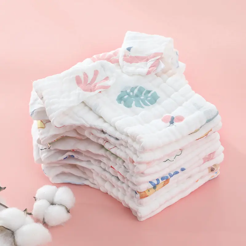 12-Layer Cotton Washable Baby Diaper Reusable Cloth Nappy for Newborns Soft Breathable Diaper Pants