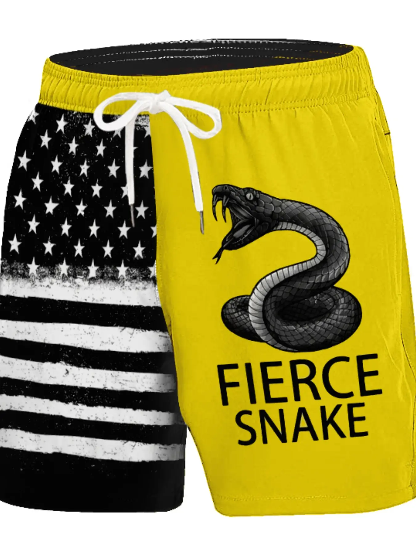Men's Loose Fun Print Beach Shorts Light and Wrinkle-Resistant for Water Activities and Casual Wear, Unisex Versatile Summer Swimwear