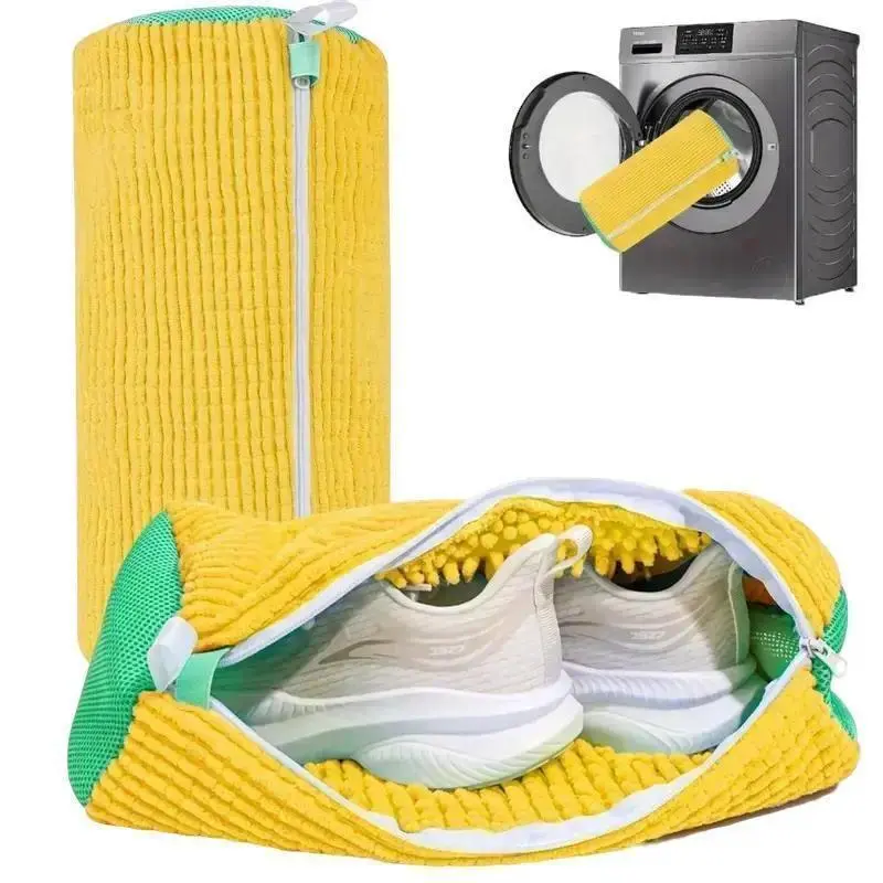 Mesh Shoes Washing Bag for Washing Machine – Reusable Zippered Sneaker Protector, Grey Laundry Products, Home Supplies Laundry Accessories, Laundry Room, Removable Washing Bags