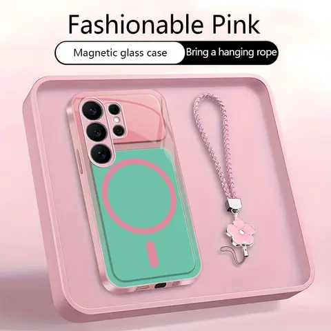 Magnetic Casing for Samsung Galaxy S26 Ultra Smartphone, Dopamine Contrast Color Handheld Devices Accessory, Newly Upgraded Design, Full Lens Protection, Anti-Fall, Wear-Resistant, No Paint Peeling - XS9527