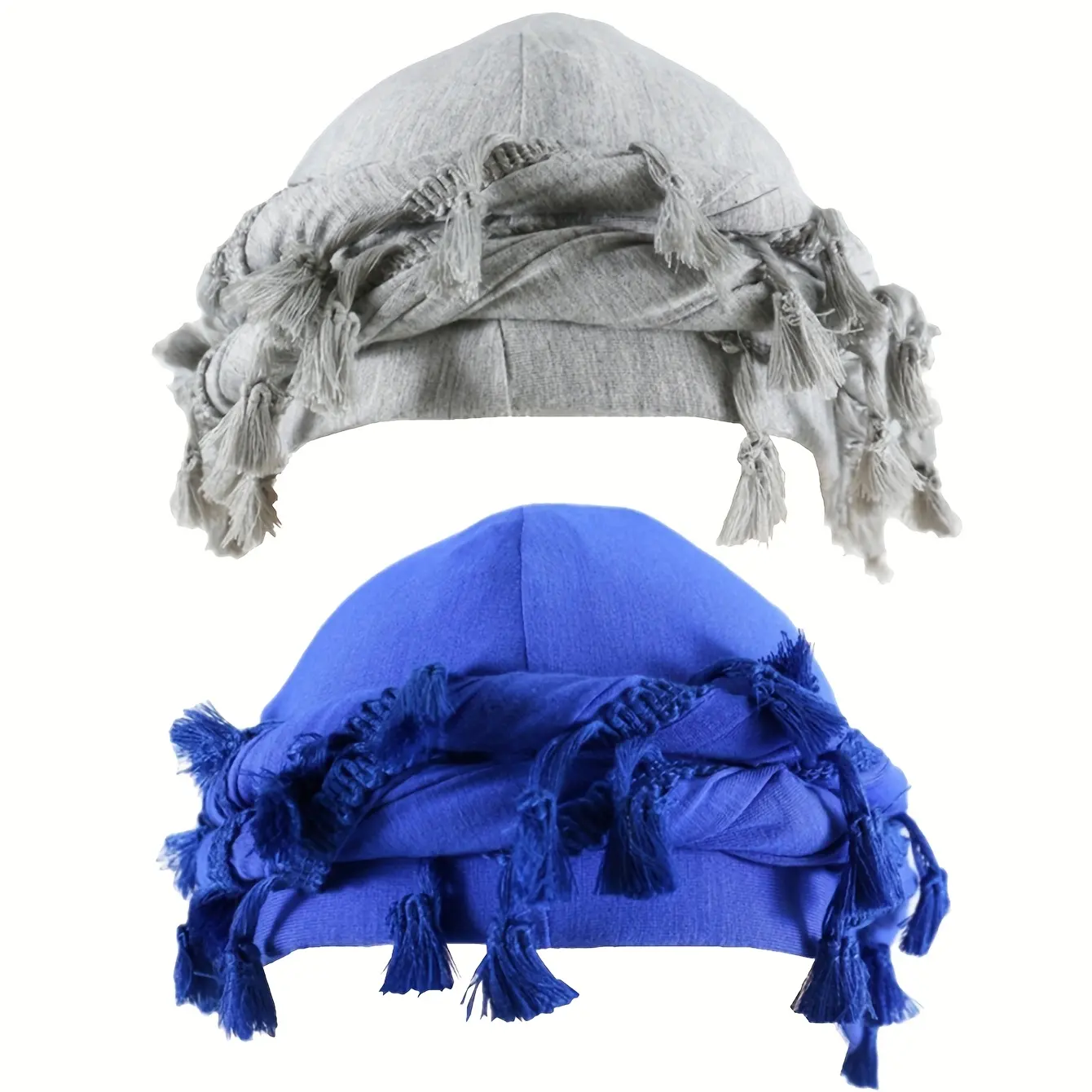 2-Piece Hat and Headband Set, Retro Pirate Costume Accessory with Tassels for Pirate Theme Events, Set Pack