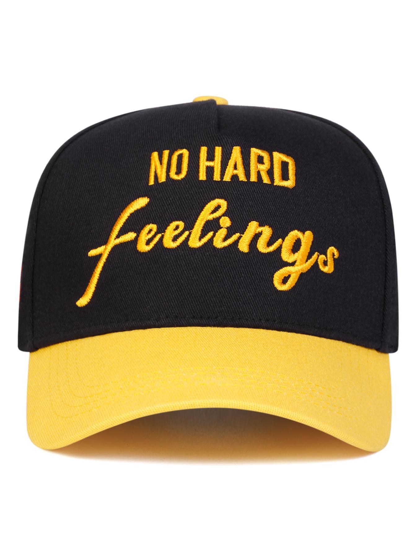 No Hard Feeling Embroidered Hat, Casual Letter Design Baseball Cap for Men & Women, Fashion Accessories for Daily Wear