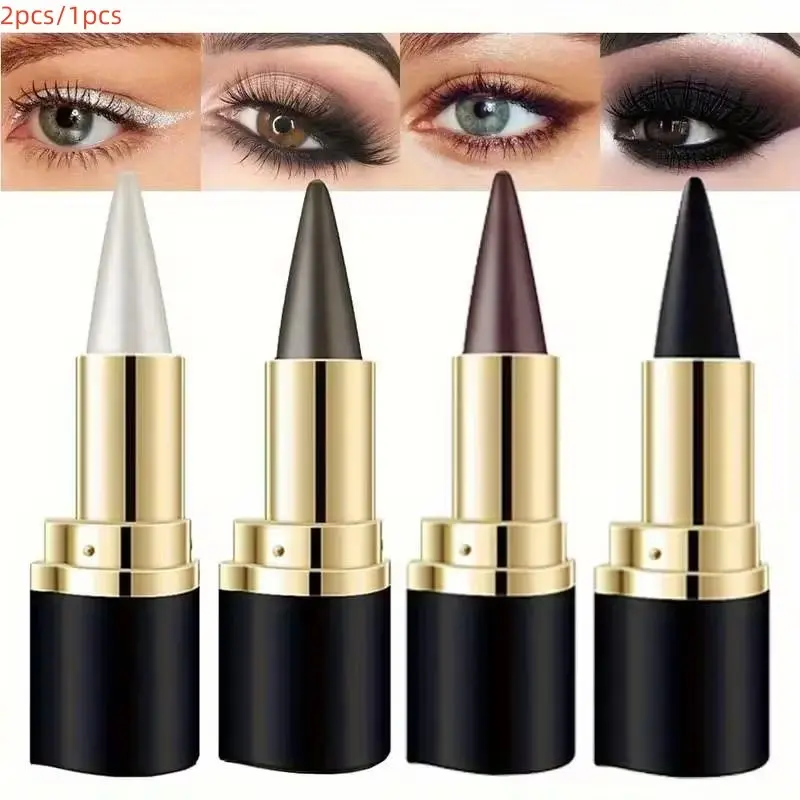 Quick-Dry Matte Eyeliner Balm, Single Head Concentrated Matte Eyeliner, Dual-Use Eyeshadow, Long-Lasting Makeup Essential