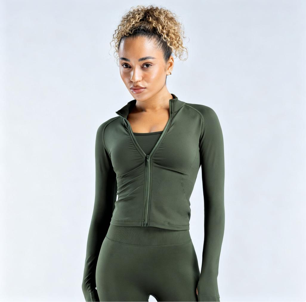 Viral Butterluxe Seamless Zip Up Gym Jacket | Women's Cropped Workout Top | 2026 Trending Athleisure Jacket For Yoga Pilates