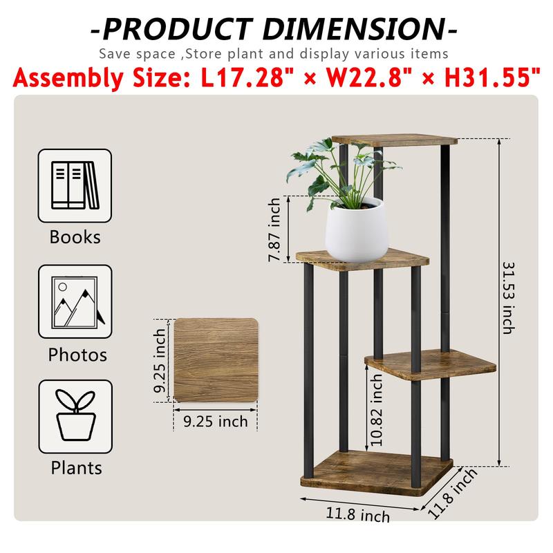 Simple and Easy to Assemble Plant Stand Indoor Plant Stand Multiple Stands for Garden Terrace Corner Balcony Living Room Deals For You Days Outdoor Planters White Taper Planter