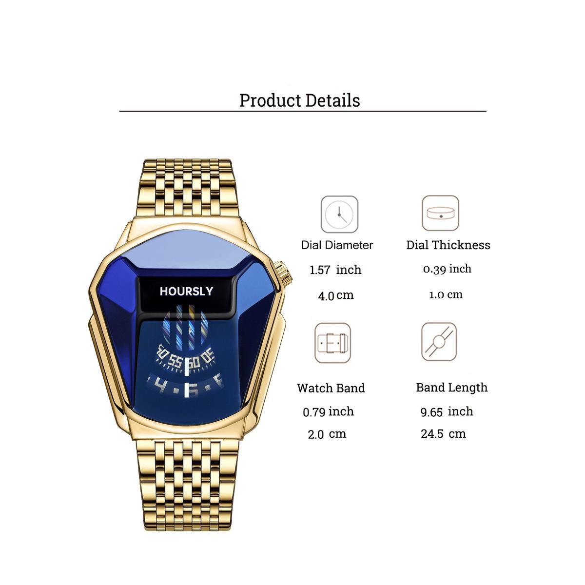 Men's Business Quartz Watch & BeadedBracelet Set, Fashion Watch Set for Party, DailyDecor, Trendy All-match Watch Set for BirthdayGifts without Box