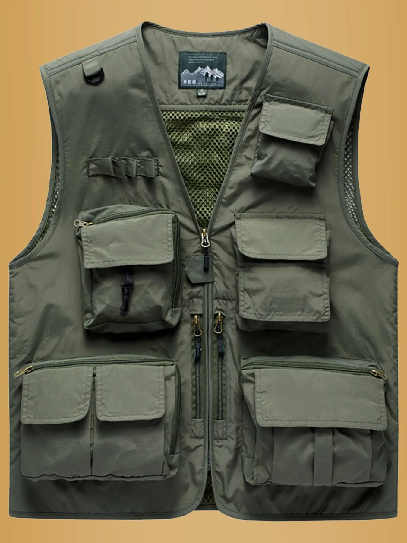Men's Outerwear Vest, Practical Multi-Pocket Design, Ideal for Photography, Fishing, Outdoor Activities, Portable Fashion