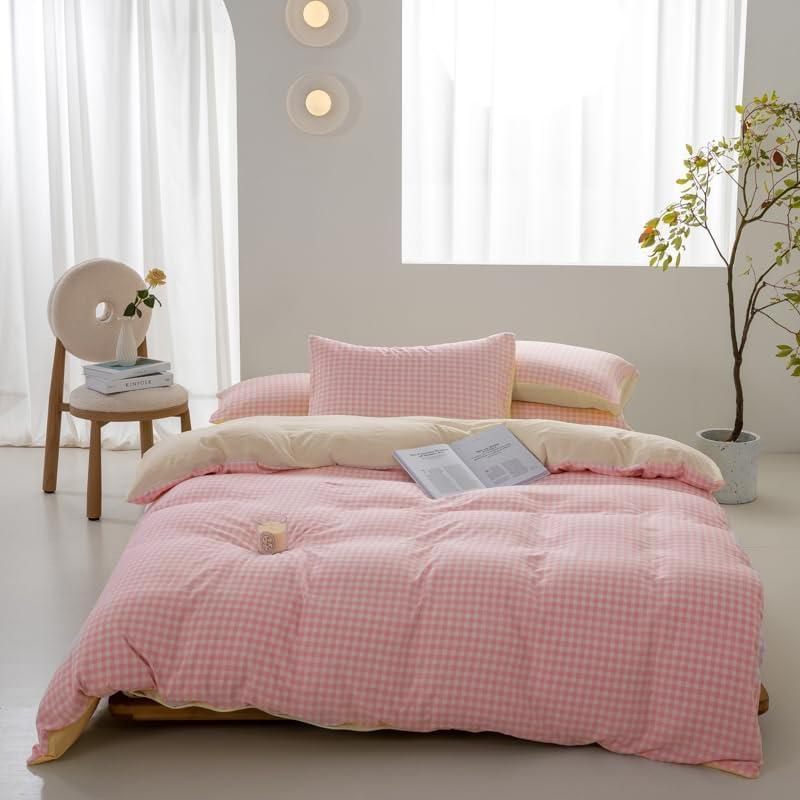 Solid Color Bedding Set, 1 Count Soft Comfortable Bedspread & 1/2 Counts Pillowcase without Filler, Bedding Supplies for Home Bedroom Hotel