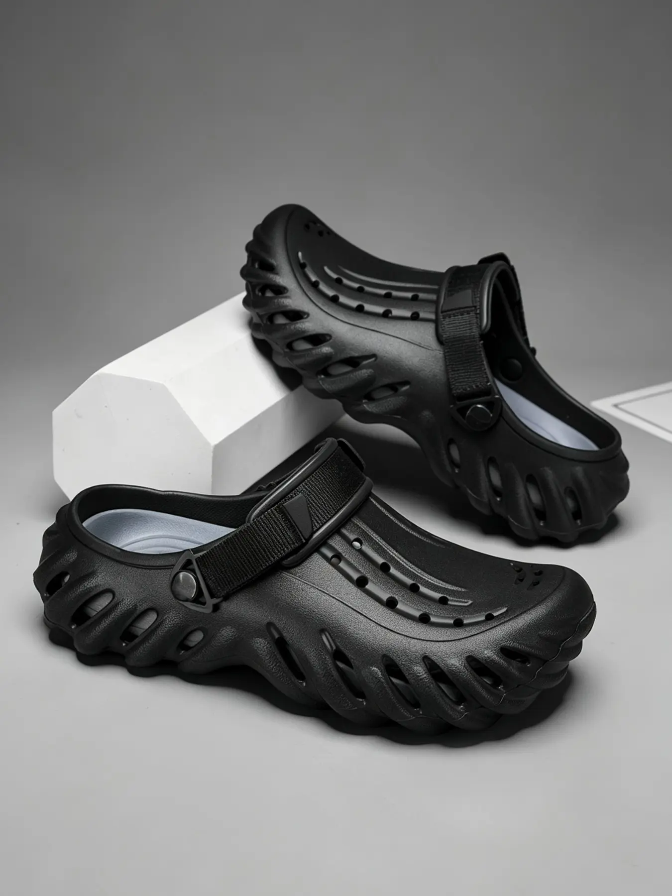 Men's Beach Sandals, Eva Upper and Sole, Adjustable Straps, Quick-Dry and Water-Resistant, All Seasons, Five Colors Available, Footwear