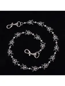 Hip-hop punk metal spider waist chain unisex versatile jeans chain decoration cross-border jeans chain