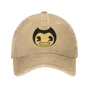 bendy and the ink machine Washed Baseball Cap  Vintage Sun Hip Hop Hats Summer Unisex Men Hunting Camping Baseball Caps