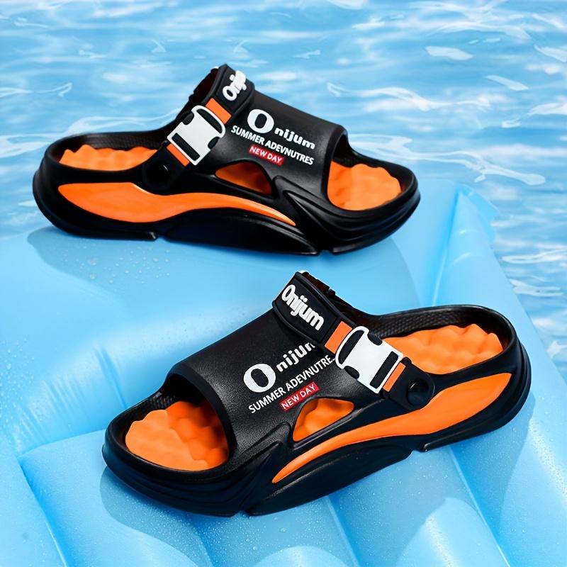 [Massage Cooling Slippers] Unisex Massage & Stress-Relief Cooling Slippers, Summer Anti-Slip & Odor-Resistant Soft-Sole Shock-Absorbing EVA Sandals, Trendy & Versatile Slip-On Sandals for Home and Outdoor Use for Men and Women, Women Shoes