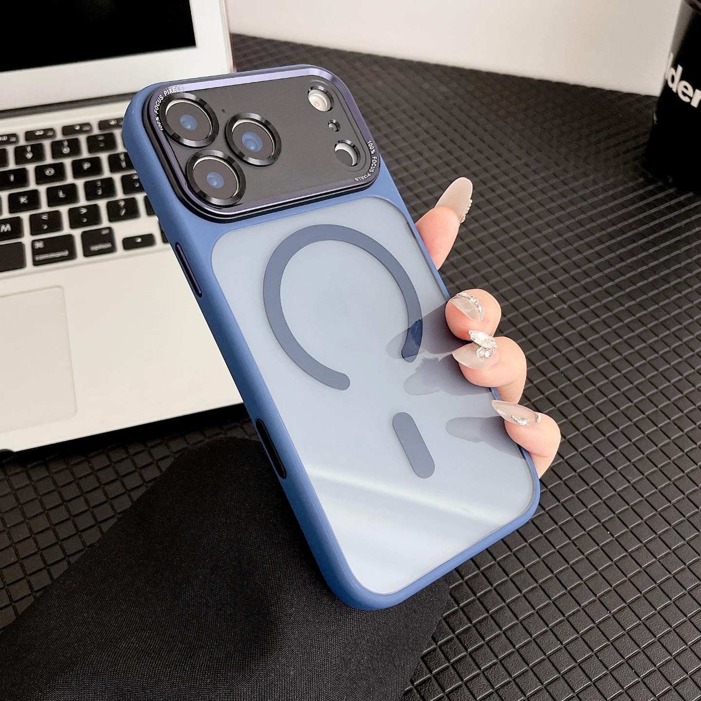 Hardware Metal Lens Compatible with iPhone 17 Pro Max Phone Case New Model Instant Change 17 Magnetic Suction Protective Cover