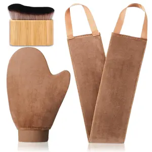 3 1 Self Tanning Mitts Self Tanner Mitt Applicator Tanning Brush Self Tanner Back Applicator, Tanning Gloves for Self Tan Mitt,Self Tanning Kit for Lotion,Spray Tan,Body,Sunless,Face