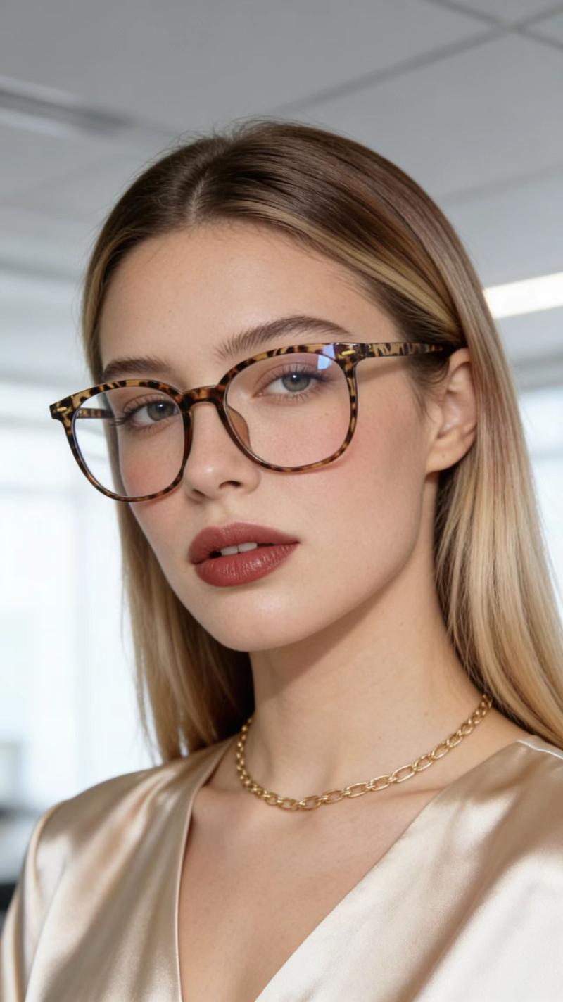 Trendy Leopard Pattern Frame Blue Light Blocking Glasses for Women & Men, Fashion Eyeglasses for Work, Study & Daily Outfit Decor