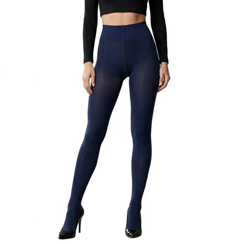 Women's Nylon Full-Length 80 Denier Semi-Sheer Regular Cut Tights, Ideal for Coordinating Fall-Winter Everyday Dressing