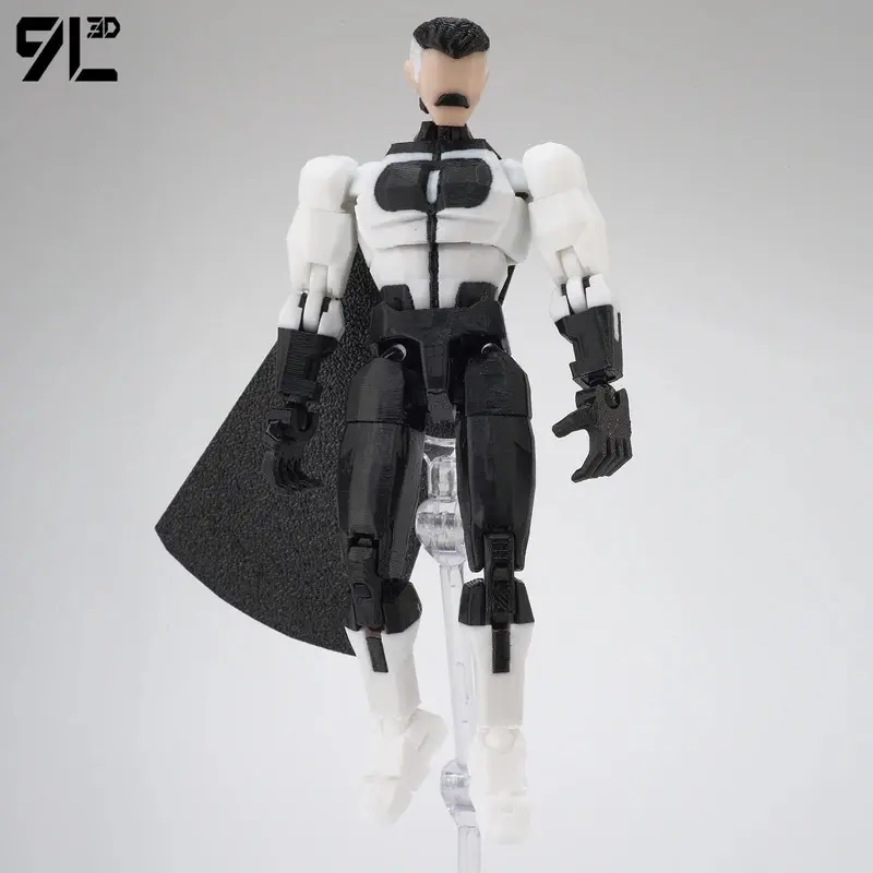 9L3D 3D Printed Nova 13 Action Figure Set Assembled Posable Dummy 13 Lucky Multi-Jointed Mobile Robo Figures Desktop Decorations