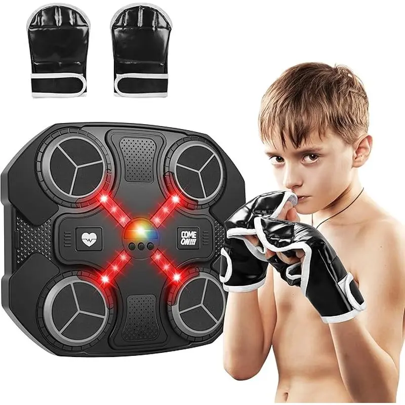 Smart Wall-Mounted Boxing Trainer with LED Lights and Music Game, Interactive Boxing Trainer, Fun Home Fitness Equipment, Ideal Gift, Indoor Adult Electronic Target, Boxing Training Equipment