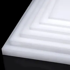 Polypropylene Sheet Rigid Plastic Board, Engineering Plastic Sheet Lightweight PP Panel for  Board, DIY, Water , 1mm Thick, White 200x300mm
