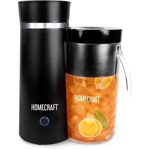 Small Electric Iced Tea Maker with Double Insulated Pitcher, Suitable for Sweet Tea & Cold Brew Coffee, Black