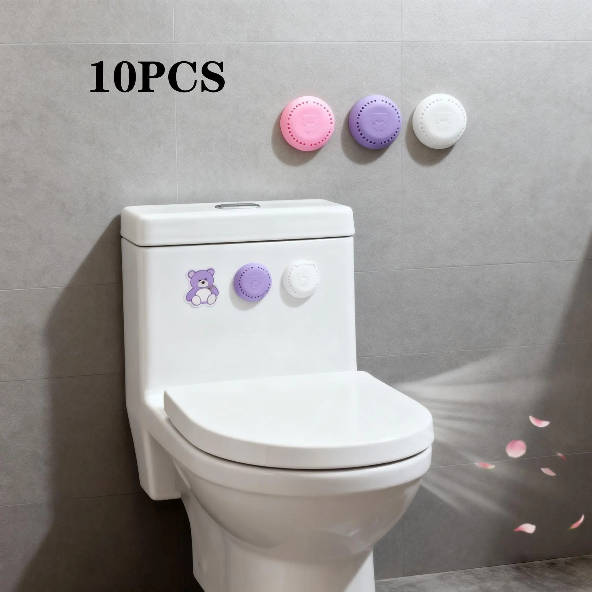 Cross-Border Solid Air Freshener, Bathroom Deodorizer, Bedroom Closet Car Home Toilet Fragrance, Easy-To-Use Stick-On Freshener