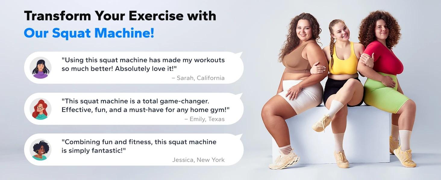 Squat Machine 2in1 Squat Rowing Machine Easy Setup Foldable Exercise Equipment Glute Trainer Machine Glutes Leg Home Fit