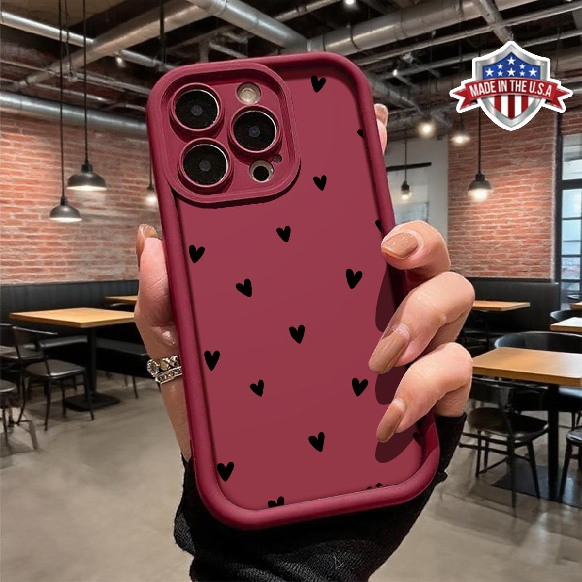Aesthetic Smartphone Cellphone Case, Cute Minimalist Heart Pattern Handheld Accessories for iPhone 17,16,15,14 Pro Max,13,12,11,XR,XS Plus - Slim,Lightweight,Shockproof,Anti-Drop Protective TPU Cover Aesthetic Smartphone Cellphone Case, Cute Minimalist Heart Pattern Handheld Accessories for iPhone 17,16,15,14 Pro Max,13,12,11,XR,XS Plus - Slim,Lightweight,Shockproof,Anti-Drop Protective TPU Cover