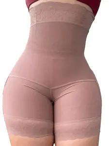 Women's Waist Trainer Pant, Strong Belly Control, Postpartum Recovery, Zipper Shapewear, Underwear, Contemporary Style, All Seasons