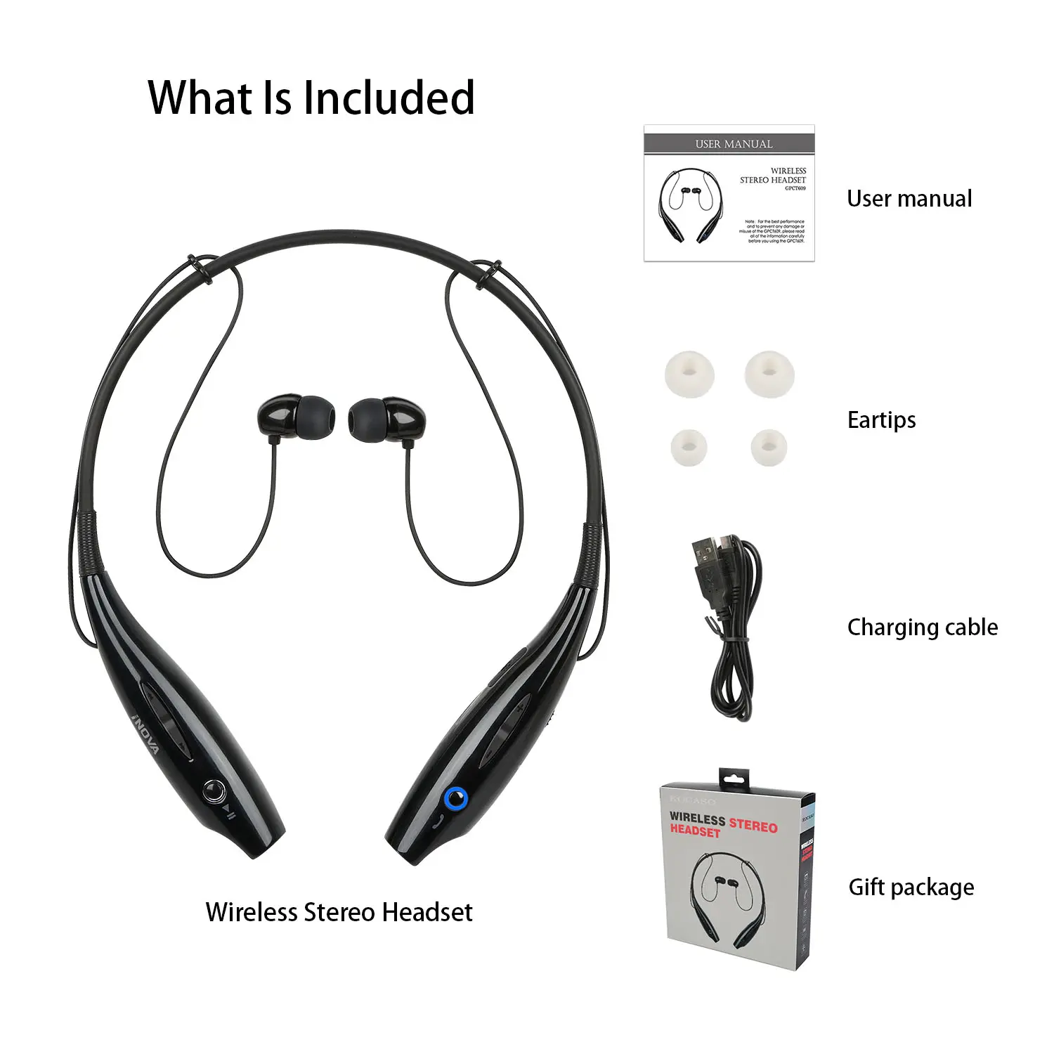 Wireless Sports Stereo Hands Free Headset for Phone and Tablet in Yellow sport and outdoor