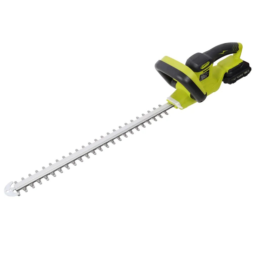 21V Cordless Hedge Trimmer with Battery and Charger, 21 Inch Steel Blade Electric Hedge Clippers with Brush Motor, Battery Powered Garden Trimmer for Bushes, Shrubs, Lawns and Landscaping, Lightweight Outdoor Gardening Tool for Yard Maintenance