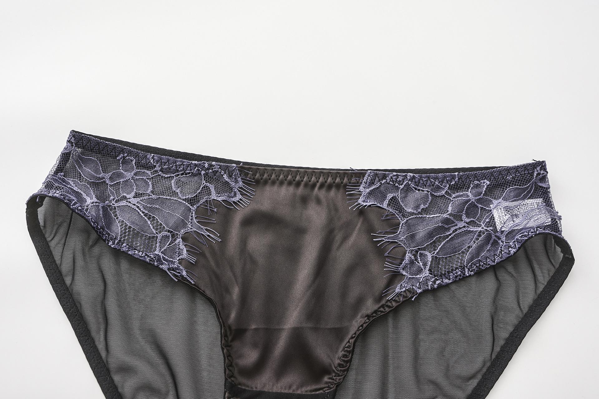 French Lace Sexy Cut-out Lingerie Women's Bra Set with Elegant Design and Comfortable Fit