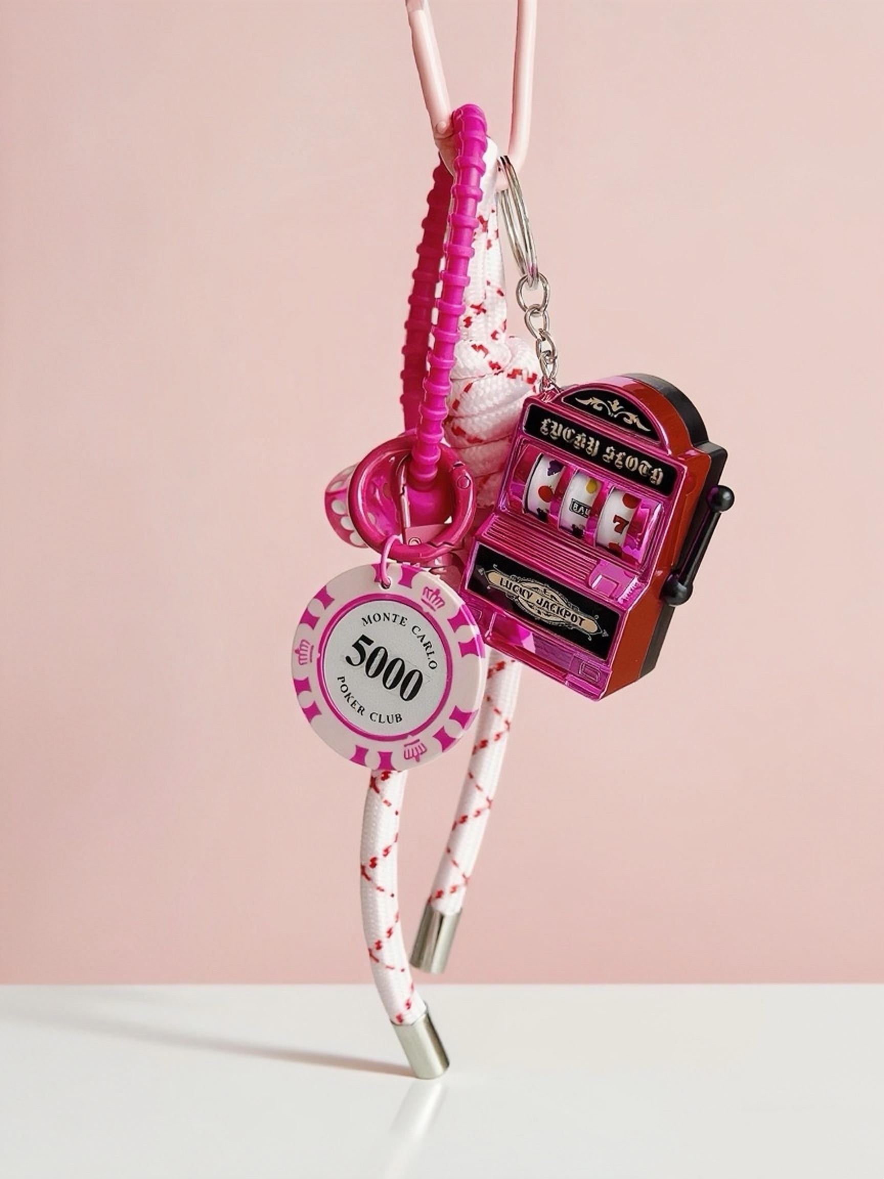 Creative Bag Charm, Vintage Street Style Mini Slot Machine Pendant, Casual All-Season Accessory for Bags, Bag Charm Keychain