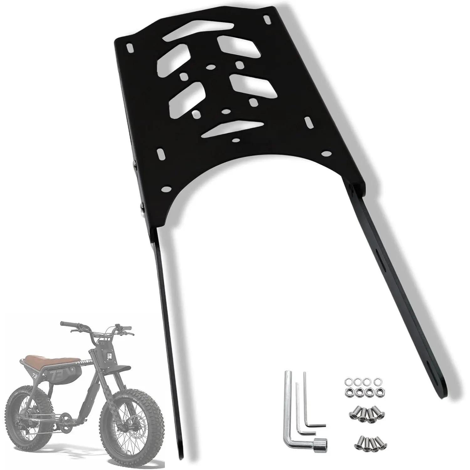 Rear  Rack Compatible with Super73 Z/S  Luggage Rack Electric  Accessories  + Iron