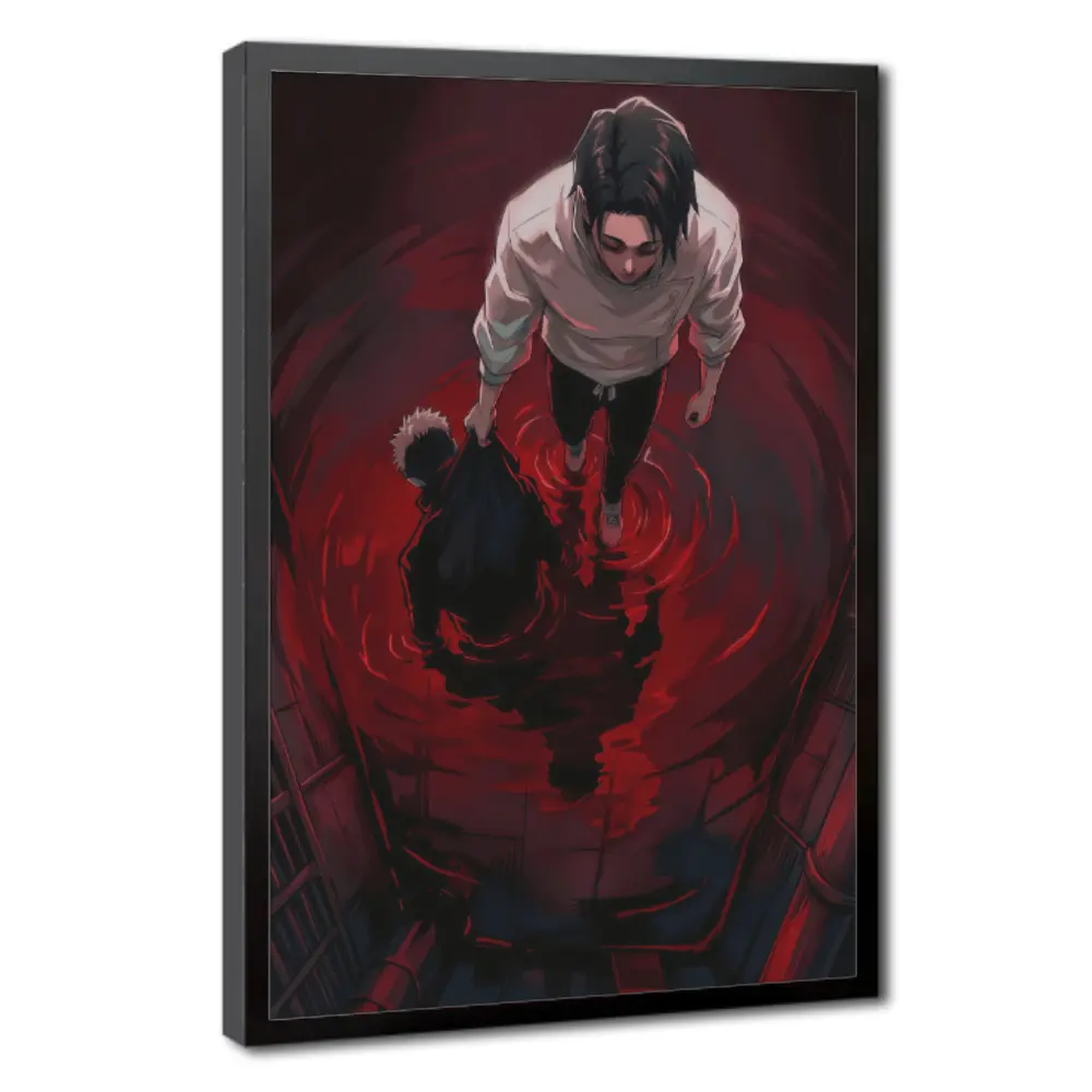 Hot Anime Jujutsu Canvas Wall  Dark Aesthetic Manga Poster Edgy Room Decor for Boys Bedroom Dorm