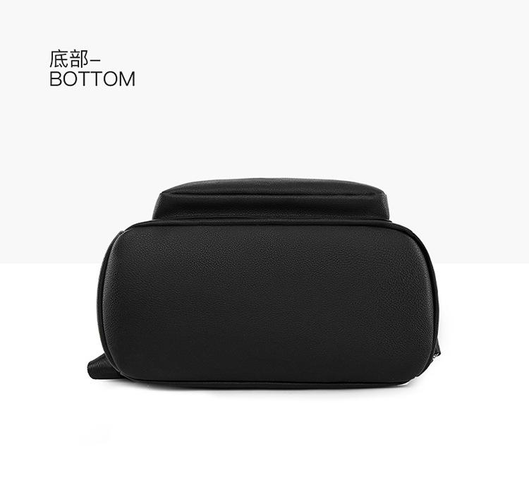 Vintage PU Backpack Casual Large Capacity Women's Backpack