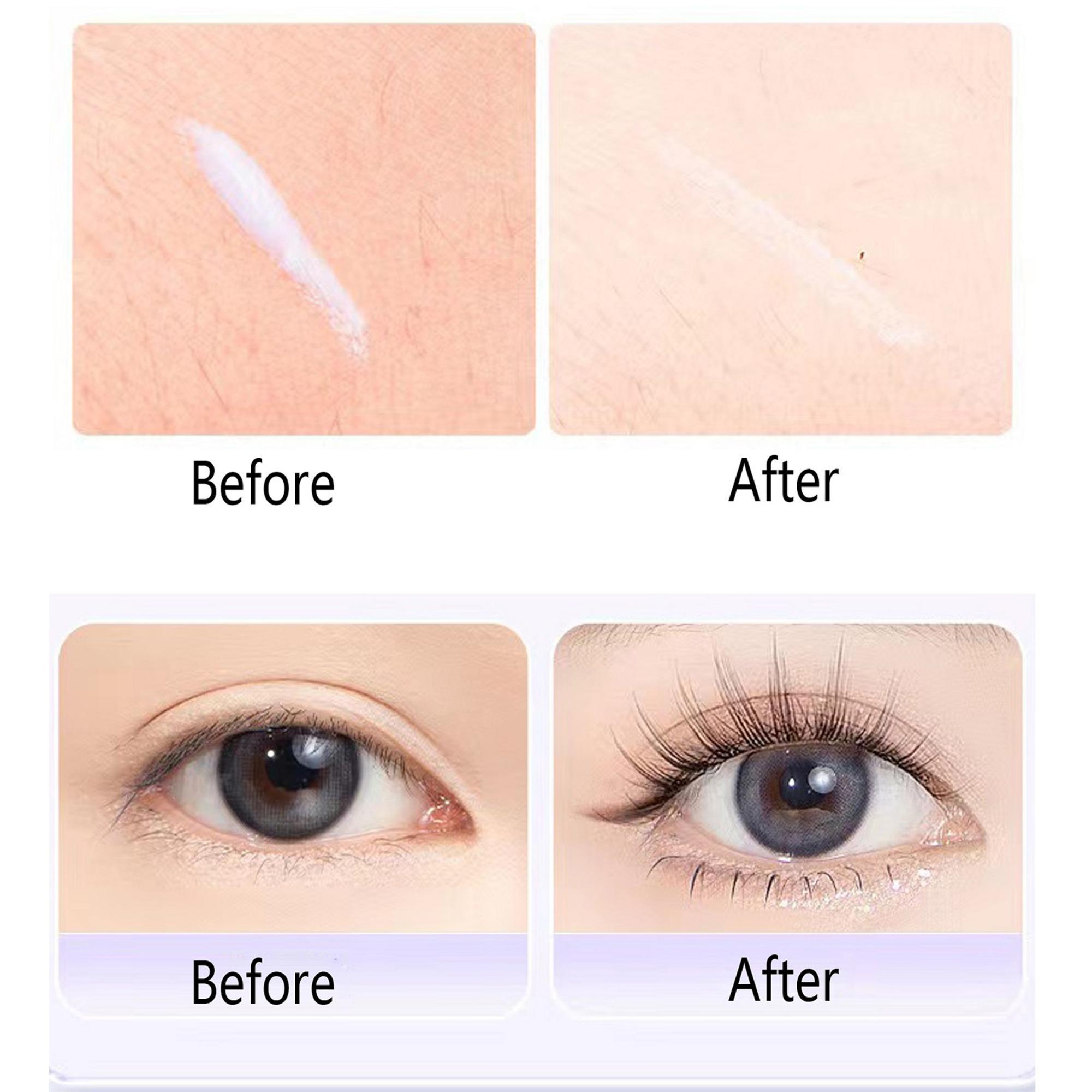 3ml False Eyelash Makeup Glue for Lash Extensions, Cosmetic Waterproof Lashes Glue for Fluffy Lash Clusters & Strip Lashes, Eyelashes Extensions Eye Makeup Tool for Music Festival Makeup