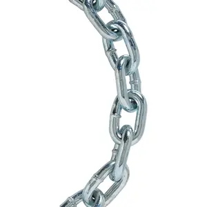 3/16 by 10- Grade 30 Proof Coil Chain, Electro Galvanized, Zinc Plated, up to 800 Pounds Weight Limit, Made for  , A01160