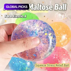 Iridescent Soft Squishy Ball, Sleek Iridescent Style Durable TPR with Bouncy, Calming Squeeze for Stress Relief Fidget During Daily Breaks, Stress Relief Gadgets