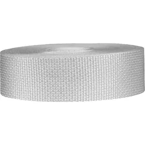Lightweight Polypropylene Webbing - Poly Strapping for Outdoor DIY Gear Repair, Pet Collars, Crafts – 1.5 Inch by 10, 25, or 50 Yards, Over 20 Colors