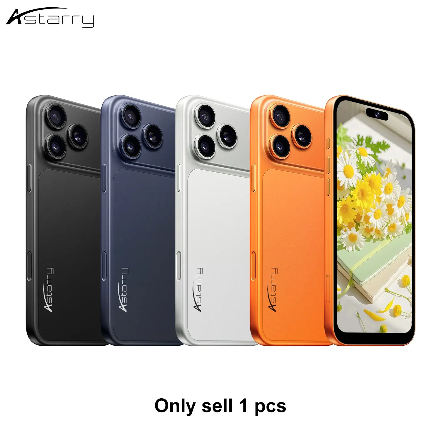 Astarry-17 Pro Max 4G network smart phone Large Screen Android Mobile Smartphone 6.75-inch HD screen, 3GB RAM, 32GB ROM, 5 million+13 million camera pixels, dual SIM card dual standby, 4100mA battery Android12.