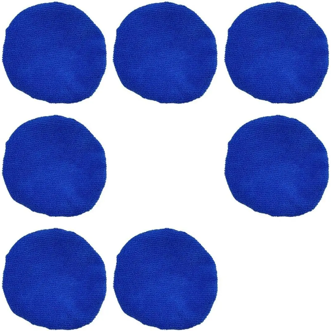 7 Pack Microfiber Cloths, Replaceable  Inside Windshield Cleaning Tool Bonnet,  Window Washing Pads Cover Kit,  Interior Glass Cleaner Towel Fit 5"