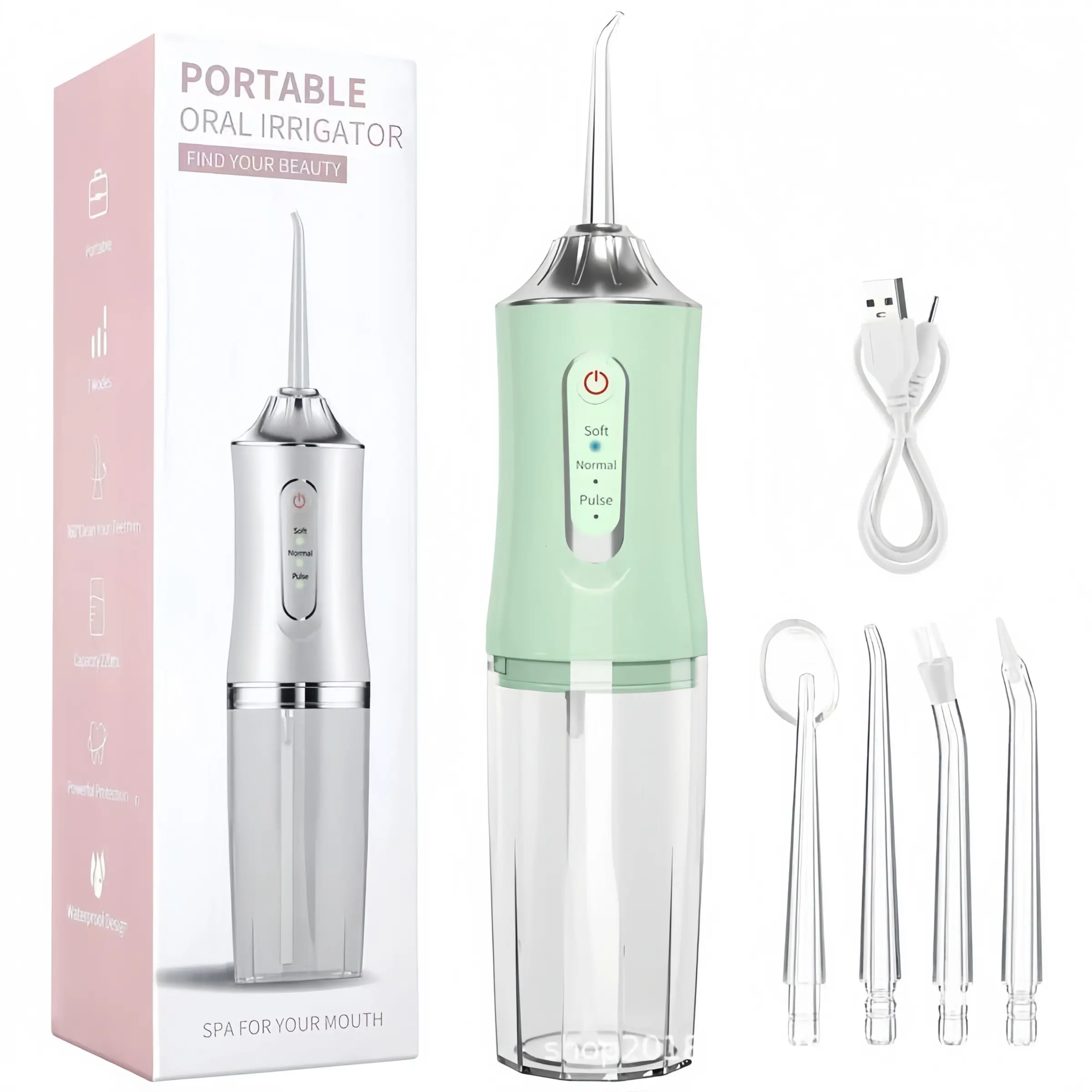Portable Oral Irrigator, Wireless Water Flosser for Teeth Cleaning, Travel Essential, Adult Gift, Model A10, New Condition