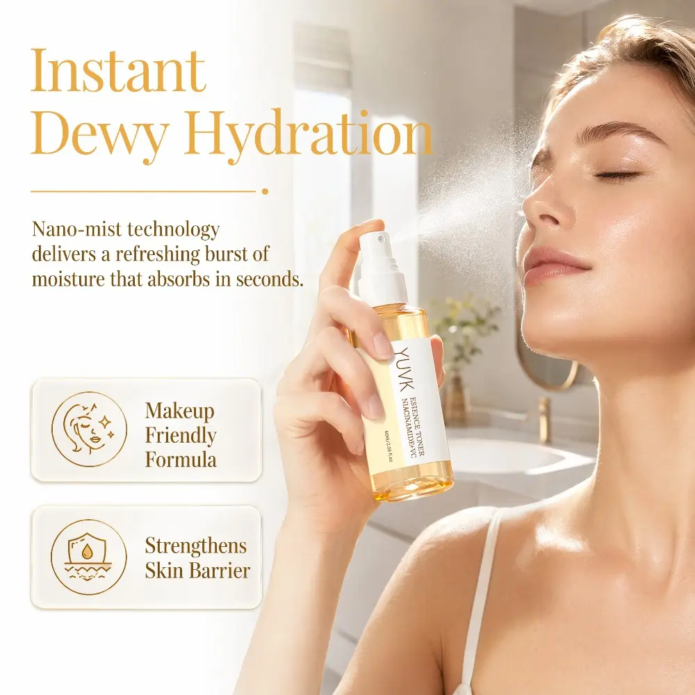 DYUVK Glow Essence Spray Alpha Arbutin Sodium Hyaluronate for Plump Skin 60ML