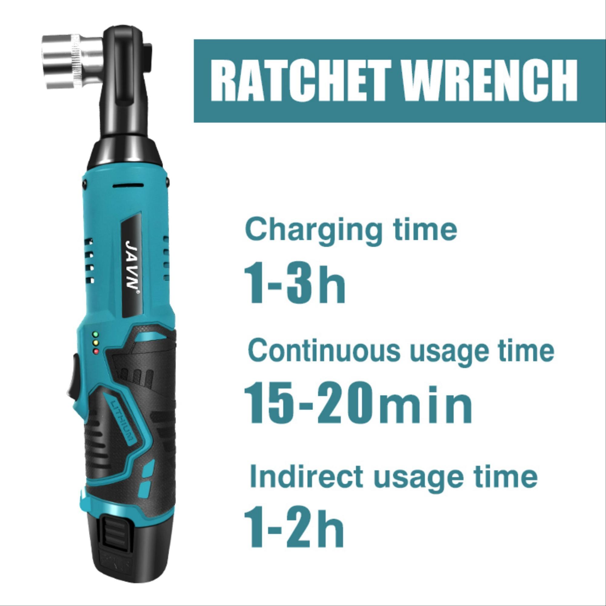 JV-B3 Electric Wrench Set, 1 Set 45NM 3/8'' Ratchet Wrench, Cordless Electric Wrench, Summer Gift, Portable Removal Screw Nut Car Repair Tools for Tool Box, Multifunctional Wrench, Torque Wrench